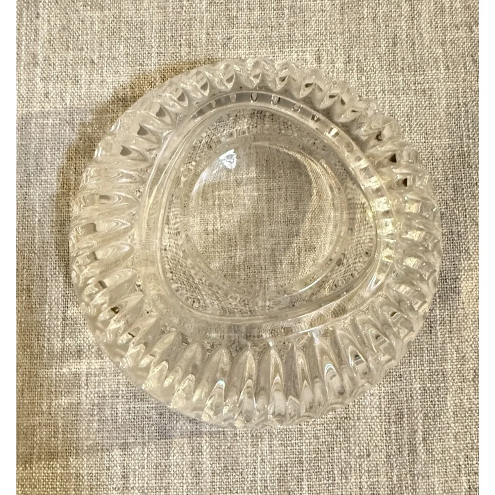 🍬 Mikasa Cimarron Crystal Candy Dish – Polish Cut Lines – Germany